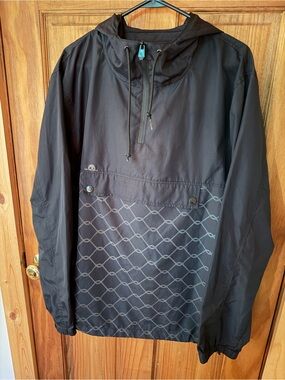 Sketchy tanks disturbing the comfortable Men's Black Hooded Pullover Jacket XL